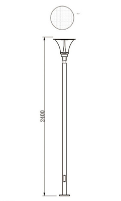Integrated LED Solar Street Lights , Solar Powered Yard Lights Long Life