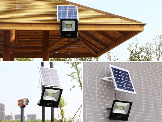 Landscape Projector Lamp Solar Garden Flood Lights Ip68 Water Proof 65w